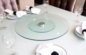 Centro De Mesa Giratório Vidro 45cm