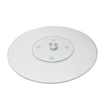 Centro De Mesa Giratório Vidro Frios Pizza Petiscos 40cm