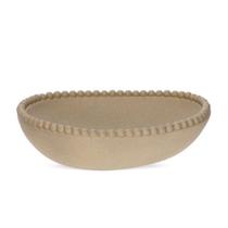 Centro de Mesa Orgânico em Poliresina Bege 29,5x26cm Mart