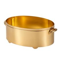 Centro de Mesa Oval Bloom Gold24K