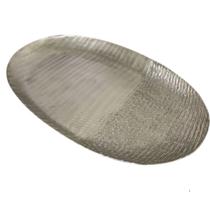 Centro de Mesa Oval Prata