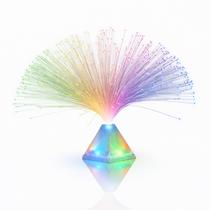 Centro de Mesa Pirâmide de Fibra Óptica blinkee 38 cm Luz LED