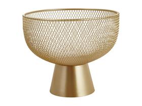 Centro De Mesa Posta Dourado Multiuso Decorativo Luxo Amostra Frutas Cozinha Decoração Sala