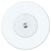 Centro de Mesa Prato Giratório de Vidro Grosso 8MM Resistente Transparente Tamanho Grande 80CM