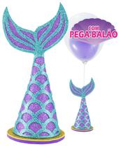 Centro De Mesa Sereia Com Pega Balão