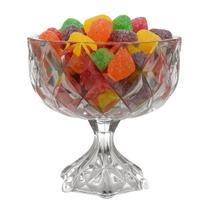 Centro De Mesa Vidro Fruteira Baleiro C Pé 15,5x13,5 Cristal Centro De Mesa Vidro Fruteira Baleiro C Pé 15,5x13,5 Cristal