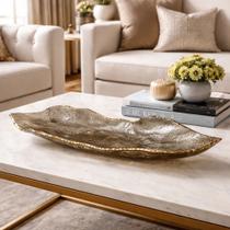Centro De Mesa Vidro Grande 90cm Decoração De Luxo Gold