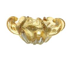 Centro De Mesa Vidro Murano Âmbar 20Cm - Jolitex