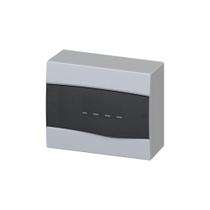 Centro Distribuição Pvc Sobrepor Fume 9 Din Brum