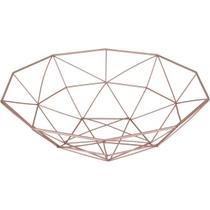 CENTRO MESA 11x40x40cm METAL ROSE