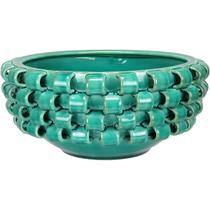 Centro Mesa Decorativo Fruteira HomeCo Cerâmica 14x30 Verde Centro Mesa Decorativo Fruteira HomeCo Cerâmica 14x30 Verde