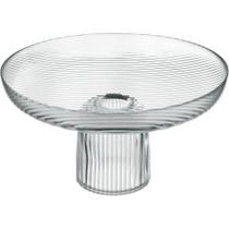 Centro Mesa Fruteira Home&co Com Pe Vidro 17x30 Transparente