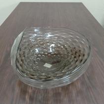 CENTRO MESA VIDRO 15x46x46cm MARROM VASO DECORATIVO ENFEITE CASA