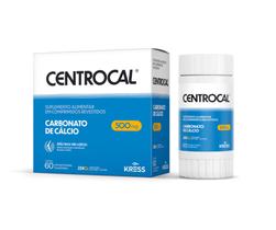 CENTROCAL - Carbonato de cálcio 500mg - 60 comprimidos revestidos CENTROCAL - Carbonato de cálcio 500mg - 60 comprimidos revestidos