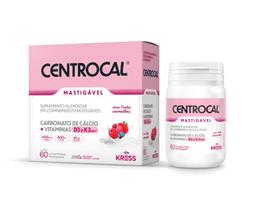 Centrocal Suplemento Alimentar Cálcio + Vitaminas D3 e K2 Frutas Vermelhas Kress 60cpr Centrocal Suplemento Alimentar Cálcio + Vitaminas D3 e K2 Frutas Vermelhas Kress 60cpr