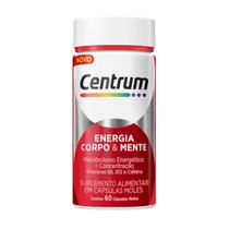 Centrum Energia Corpo E Mente 60 Cápsulas Centrum