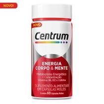 Centrum energia corpo e mente c/60 caps