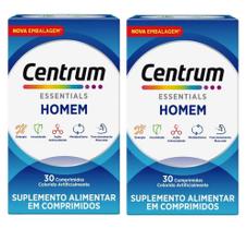 Centrum Essentials Homem Com 2 Caixas De 30 Comprimidos Cada