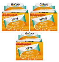 Centrum Imunidade Sabor Laranja Kit 3Cx De 12 Envelopes Cada