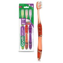 Cepillo de Dientes GUM Technique Deep Clean Cabezal Compacto Suave Paquete de 3