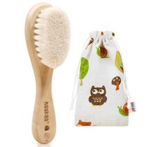 Cepillo de Madera para Bebés Haakaa con Cerdas Suaves de Lana Cepillo de Madera para Bebés Haakaa con Cerdas Suaves de Lana