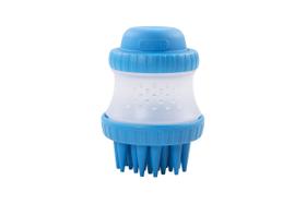 Cepillo de Silicona para Lavar Perros Dexas ScrubBuster con Shampoo