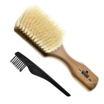 Cepillo Kent OG2S de Madera de Haya con Cerdas Naturales de Jabalí para Cabello