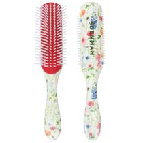 Cepillo para cabello rizado Denman D3 de 7 filas para desenredar con diseño Floral Fantasy