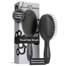 Cepillo para el cabello Mini Desenredante FRAMAR para viaje en negro mate
