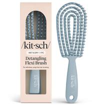Cepillo para Pelo Kitsch Desenredante Flexible Azul para Cabello Seco y Húmedo