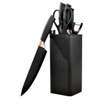 Cepo com facas preto 8 peças - Dolce Home Cepo com facas preto 8 peças - Dolce Home