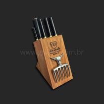 Cepo Gourmet SG Inox 3mm com Cabos em Resina Preta