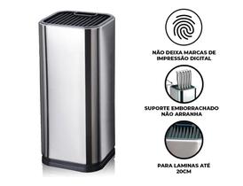 Cepo Universal Aço Inox Para Guardar Facas Talher Cozinha Faqueiro Suporte de Faca