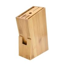 Cepo Universal Em Bambu Suporte Para Guardar Facas Tesouras