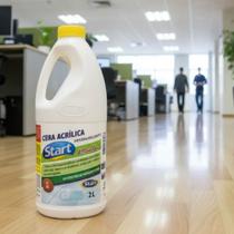 CERA ACRÍLICA LIQUIDA START 2lt INCOLOR LIMPA E DÁ BRILHO