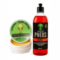 Cera Alien Lataria e Revitalizador Pneu Borracha Carro Moto