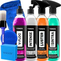 Cera Automotiva Brilho e Proteção Limpeza Automotiva Bactericida Luster Cera Carnaúba, Sintra Fast,Intense, e V floc Vonixx