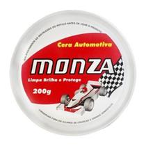 Cera automotiva carro moto monza limpa e protege 200g