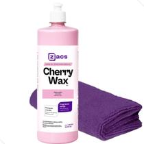 Cera Automotiva Cherry Wax Pano De Microfibra 28X28 Zacs