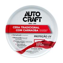 Cera Automotiva Tradicional Pasta C/ Carnaúba Autocraft 200g