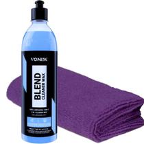 Cera Blend Cleaner Wax 3 em 1 Pano Microfibra 28x28Cm Zacs