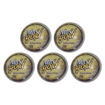 Cera Capilar Maxgold Modeladora Extra Forte 150G - Kit C/5Un