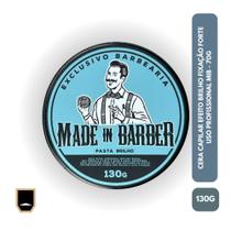 Cera Capilar Modeladora Efeito Brilho/Molhado Fixação Forte Made in Barber - 70g / 130g
