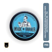 Cera Capilar Modeladora Efeito Brilho/Molhado Fixação Forte Made in Barber - 70g / 130g