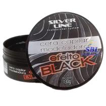 Cera Capilar Modeladora Silver Line Black 130g