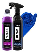 Cera Carnaúba Blend Spray Black Vonixx + V-floc 500ml + Pano Cera Carnaúba Blend Spray Black Vonixx + V-floc 500ml + Pano