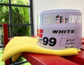 Cera Carnaúba White 350g - Soft99 + Brinde (Microfibra)