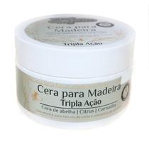 Cera Cristal Tripla Ação Madeira Wood Wood 200G Brilho Proteção Hidratação