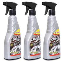 Cera Cristalizadora Cristal Wax Luxcar Kit com 3 Unidades