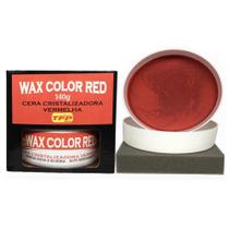Cera Cristalizadora Própria Carro Vermelho Wax Color Red140g - Tfp